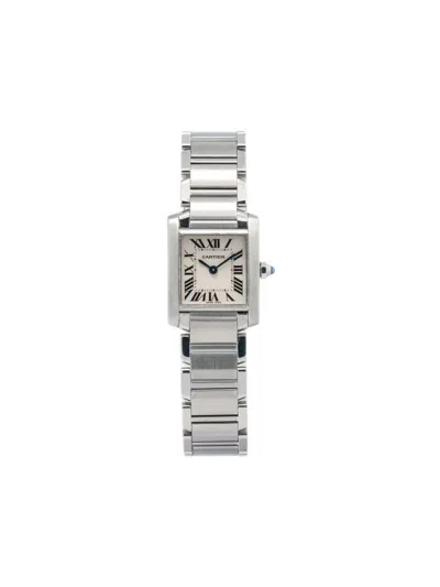 Pre-owned Cartier Tank Francaise 20mm In Neutral