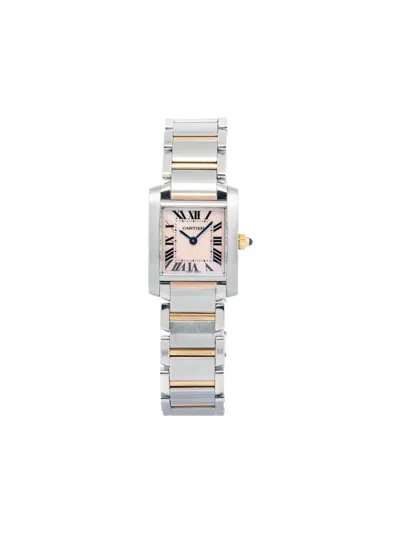 Pre-owned Cartier Tank Francaise 20mm In Pink
