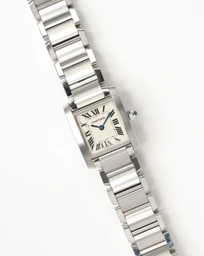 Cartier Tank Francaise 20mm Ref 2384 Watch In Silver
