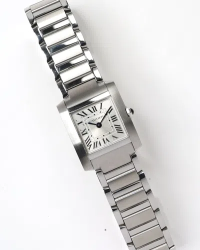 Cartier Tank Francaise 21mm Full Set 2024 Watch In Silver