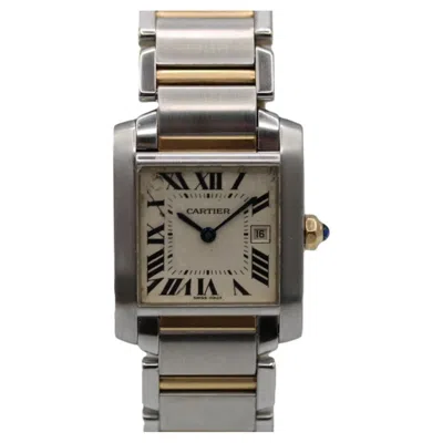 Pre-owned Cartier Tank Française 2465 – Steel & Gold – 24 X 30mm – Quartz In Multi