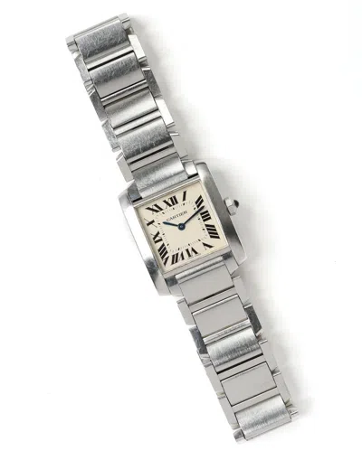 Cartier Tank Francaise 25mm Ca 2010 Watch In Silver
