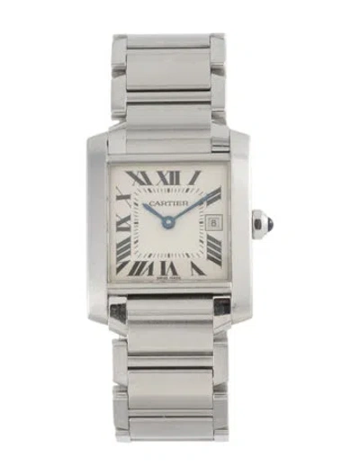 Pre-owned Cartier Tank Française, 25mm In Multi