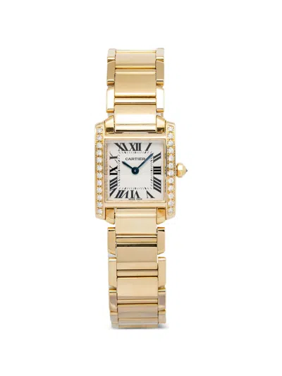 Pre-owned Cartier Tank Française 25mm Watch In White
