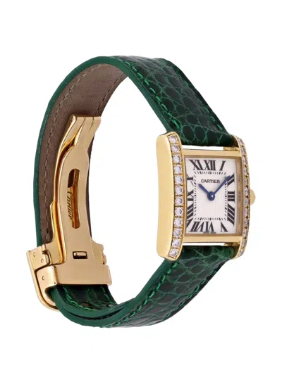 Pre-owned Cartier Tank Française 25mm Watch In White