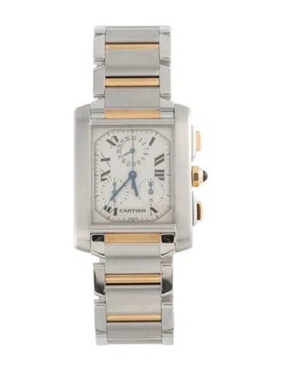 Pre-owned Cartier Tank Française, 28mm In Multi