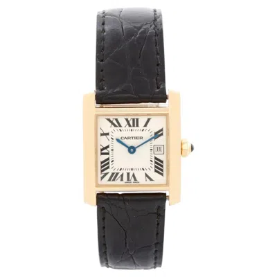 Pre-owned Cartier Tank Francaise Midsize 18k Yellow Gold Men's/ladies Watch W50014n2 2466