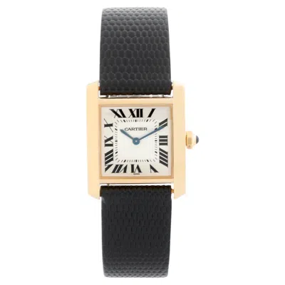 Pre-owned Cartier Tank Francaise Midsize 18k Yellow Gold Watch W50003n2 1821