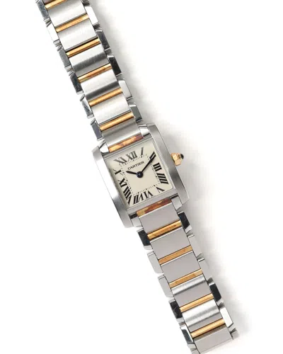 Cartier Tank Française Ref 3217 Watch In Silver