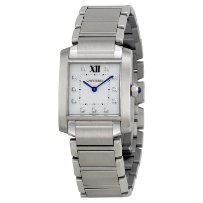 Cartier Tank Francaise Silver Dial Ladies Watch We110007 In Metallic