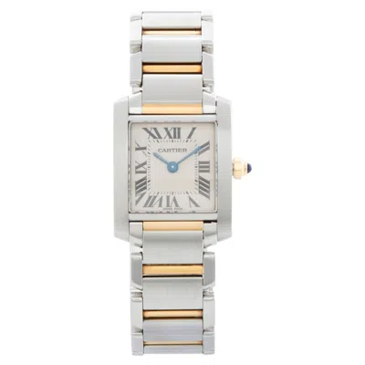 Pre-owned Cartier Tank Francaise Stainless Steel And Yellow Gold Ladies Watch W51007q4 238