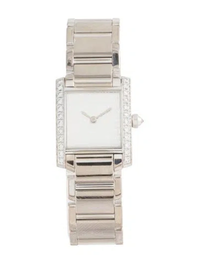 Pre-owned Cartier Tank Française Watch, 20mm In Multi