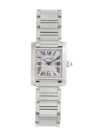 Pre-owned Cartier Tank Française Watch, 20mm In Multi