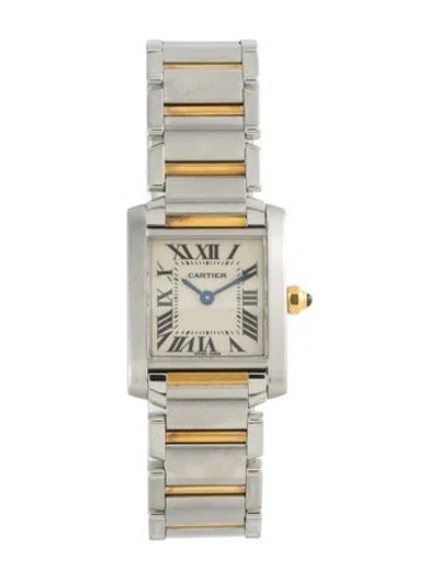 Pre-owned Cartier Tank Française Watch, 20mm In Multi