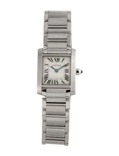 Pre-owned Cartier Tank Française Watch, 20mm In Multi