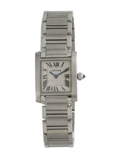 Pre-owned Cartier Tank Française Watch, 20mm In Multi