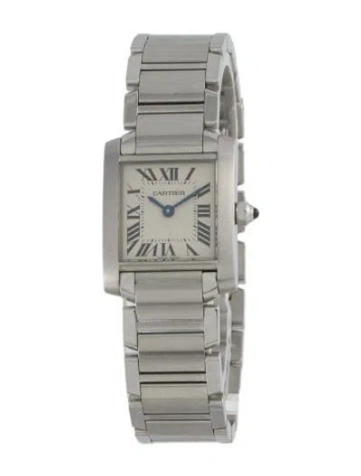 Pre-owned Cartier Tank Française Watch, 20mm In Multi