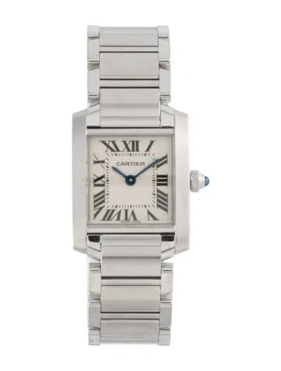 Pre-owned Cartier Tank Française Watch, 20mm In Multi