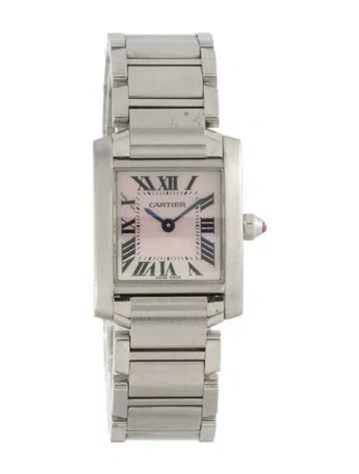 Pre-owned Cartier Tank Française Watch, 20mm In Multi