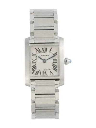 Pre-owned Cartier Tank Francaise Watch, 20mm In Multi