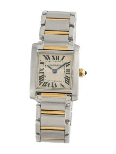 Pre-owned Cartier Tank Française Watch, 20mm In Multi