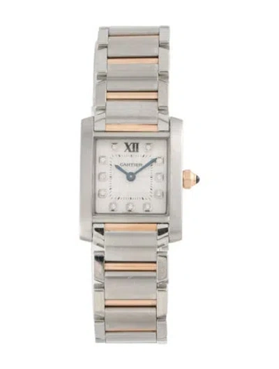 Pre-owned Cartier Tank Française Watch, 20mm In Multi