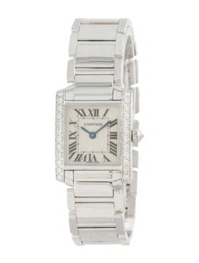 Pre-owned Cartier Tank Française Watch, 20mm In Multi