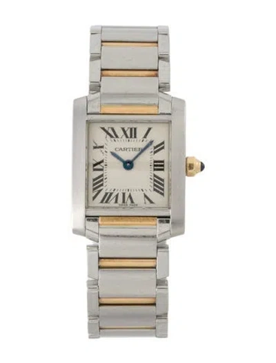 Pre-owned Cartier Tank Française Watch, 20mm In Multi