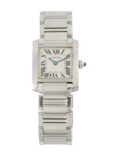 Pre-owned Cartier Tank Française Watch, 20mm In Multi