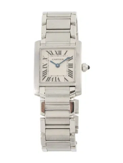 Pre-owned Cartier Tank Française Watch, 20mm In Multi