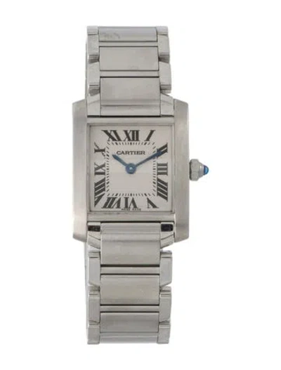 Pre-owned Cartier Tank Française Watch, 20mm In Multi
