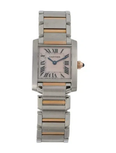 Pre-owned Cartier Tank Française Watch, 20mm In Multi