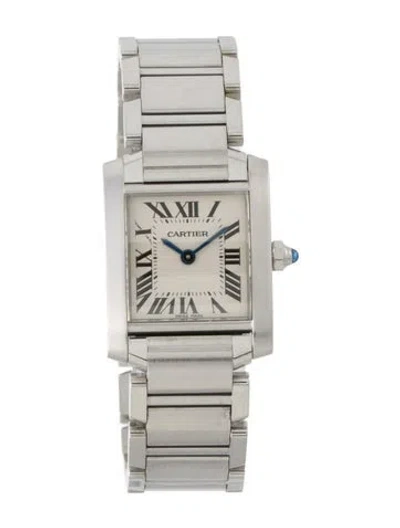 Pre-owned Cartier Tank Française Watch, 20mm In Multi