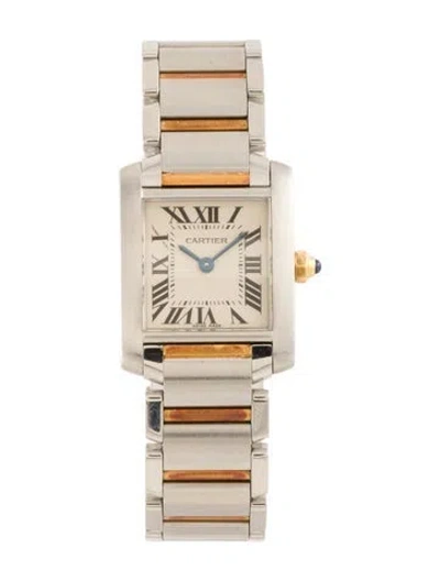 Pre-owned Cartier Tank Française Watch, 20mm In Multi