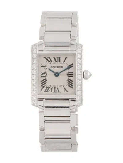 Pre-owned Cartier Tank Française Watch, 20mm In Multi