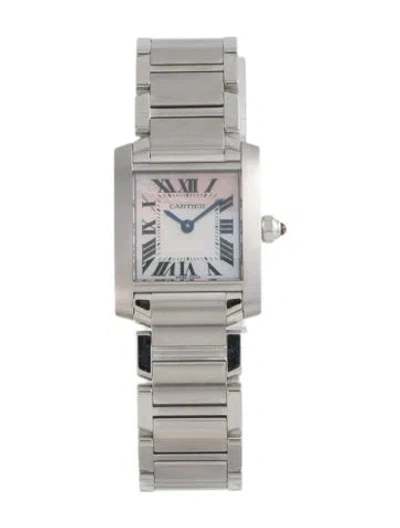 Pre-owned Cartier Tank Française Watch, 20mm In Multi