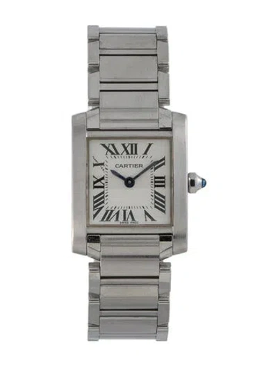 Pre-owned Cartier Tank Française Watch, 20mm In Multi