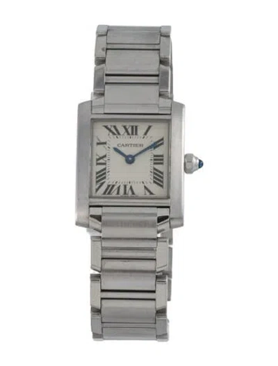 Pre-owned Cartier Tank Française Watch, 20mm In Multi