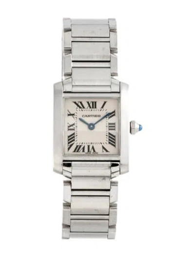 Pre-owned Cartier Tank Française Watch, 20mm In Multi