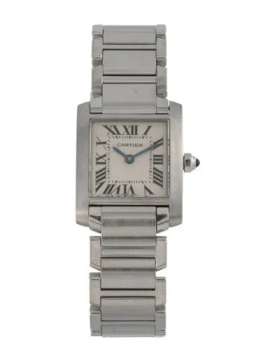 Pre-owned Cartier Tank Française Watch, 20mm In Multi