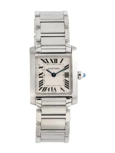 Pre-owned Cartier Tank Française Watch, 20mm In Multi