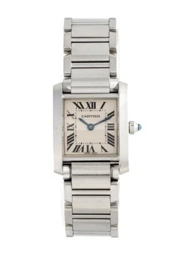 Pre-owned Cartier Tank Française Watch, 20mm In Multi