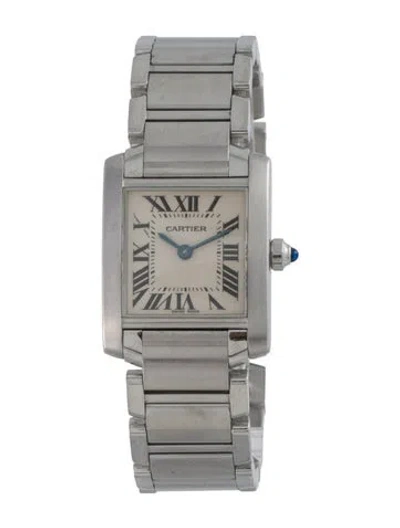 Pre-owned Cartier Tank Française Watch, 20mm In Multi