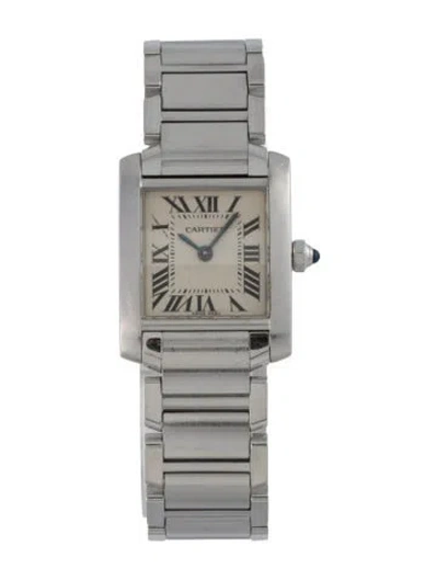 Pre-owned Cartier Tank Française Watch, 20mm In Multi
