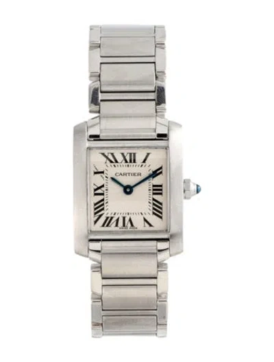Pre-owned Cartier Tank Française Watch, 20mm In Multi