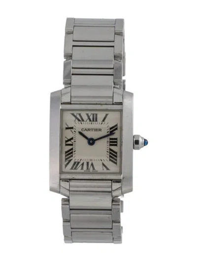 Pre-owned Cartier Tank Française Watch, 20mm In Multi