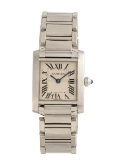 Pre-owned Cartier Tank Française Watch, 20mm In Multi
