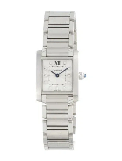 Pre-owned Cartier Tank Française Watch, 20mm In Multicolor