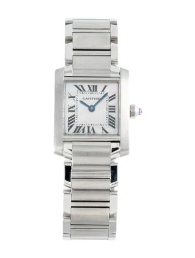Pre-owned Cartier Tank Française Watch, 20mm In Multicolor