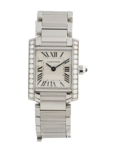 Pre-owned Cartier Tank Française Watch, 20mm In Multicolor